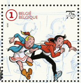 Postzegel 75 jaar Suske en Wiske