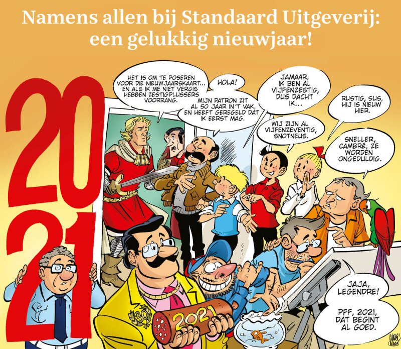 Nieuwjaarskaart 2021 van Standaard Uitgeverij