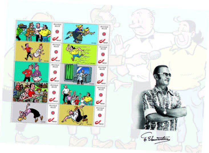 Postzegels 100 Jaar Willy Vandersteen