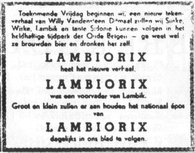 Aankondiging Lambiorix