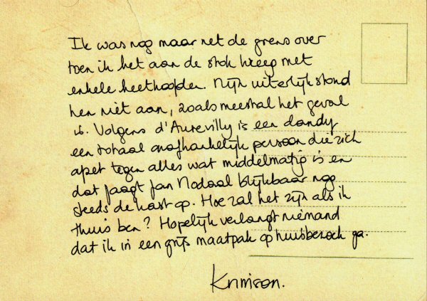 4e Postkaart van Krimson