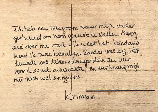 6e Postkaart van Krimson