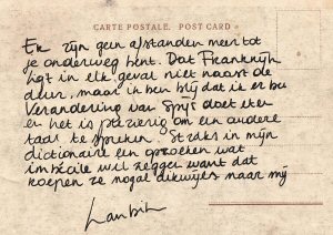 4e Postkaart van Lambik