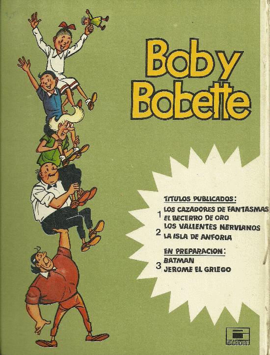 Rugzijde Bob y Bobette