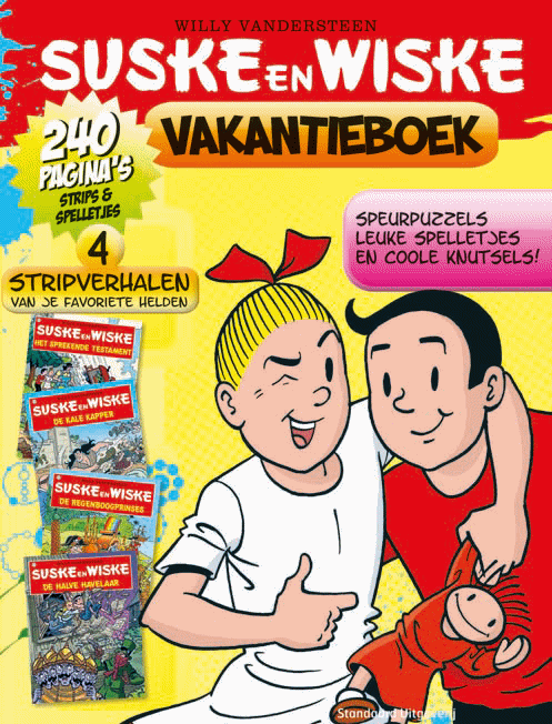 Aankondigingscover Suske en Wiske Vakantieboek 2014