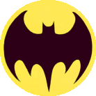 Het logo van Batman uit de tv-serie