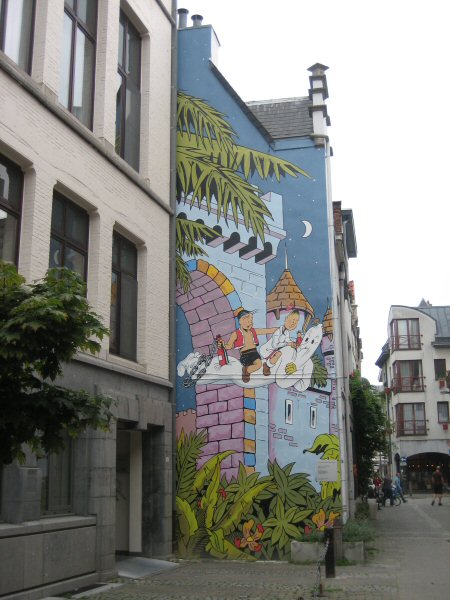 Muurschildering in Antwerpen