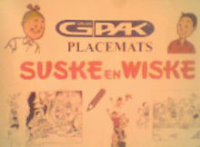Placemats van Suske en Wiske