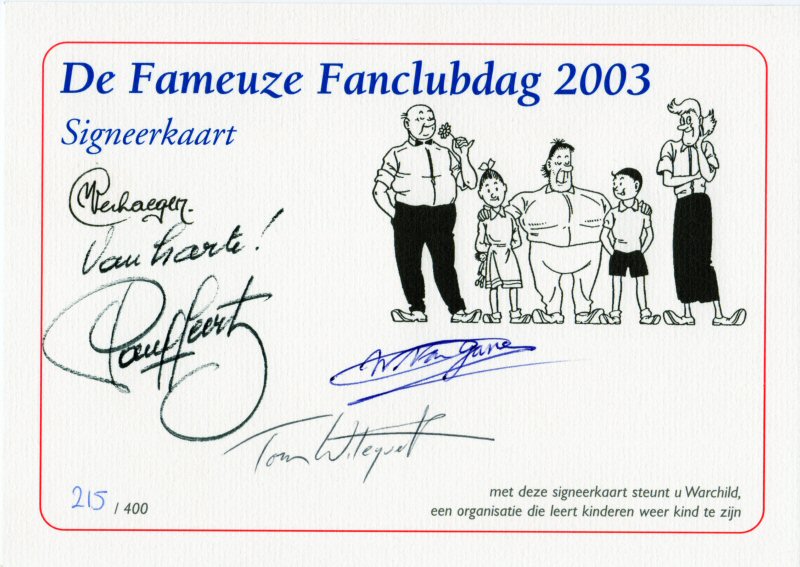 Signeerkaart 2003