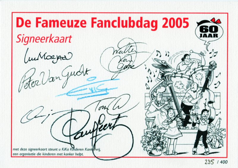 Signeerkaart 2005