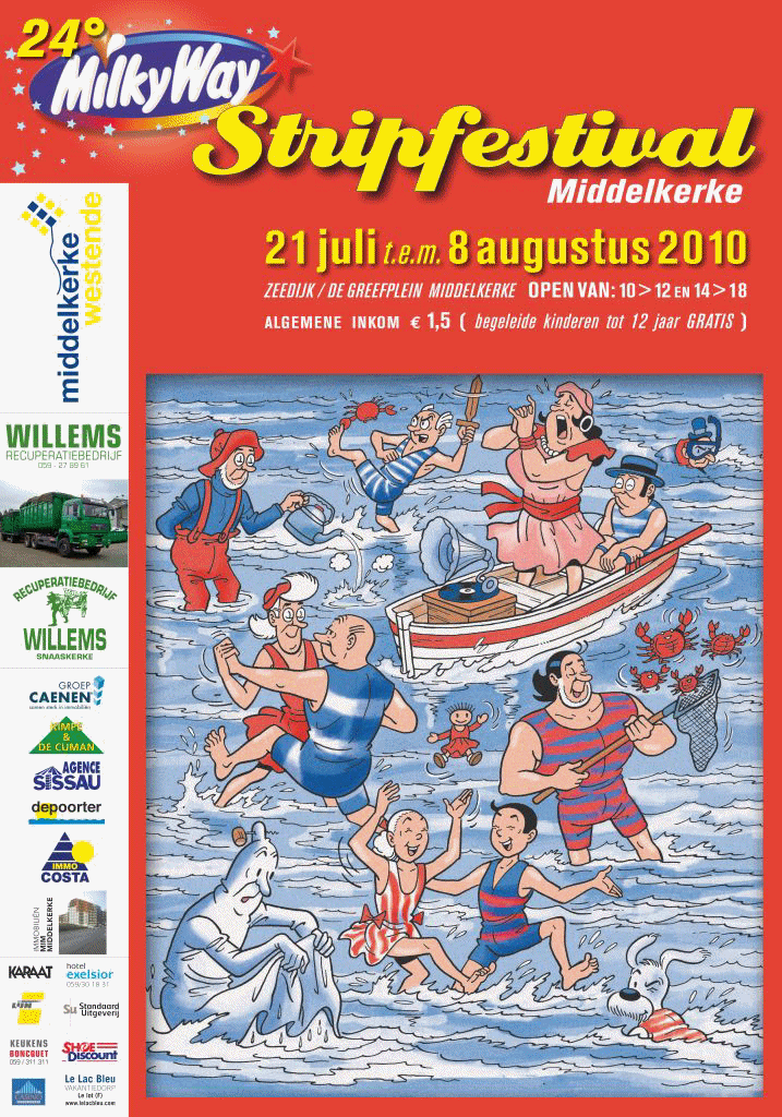 Affiche van Stripfestival Middelkerke 2010