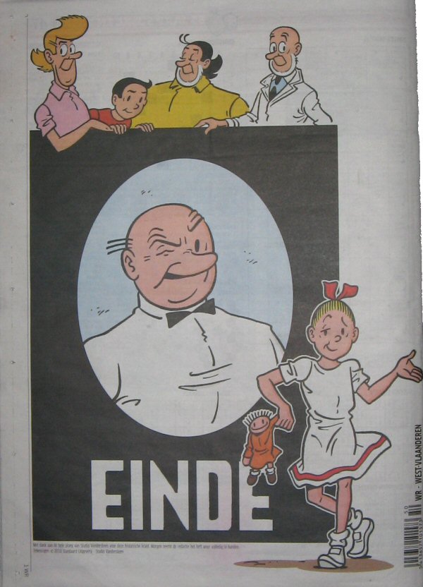 Achterpagina van Het Nieuwsblad, 17-12-2010