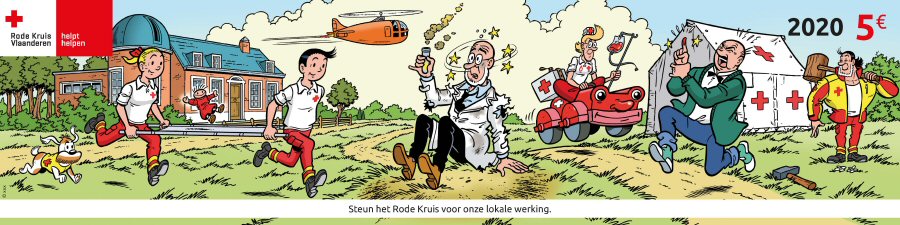 Sticker voor het Rode Kruis