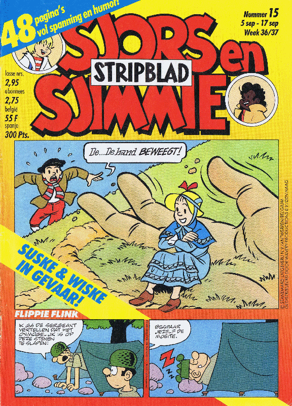 Sjors en Sjimmie stripblad 1988, no. 15