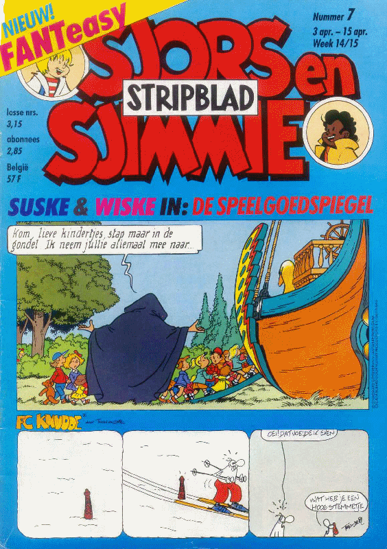 Sjors en Sjimmie stripblad 1989, no. 07